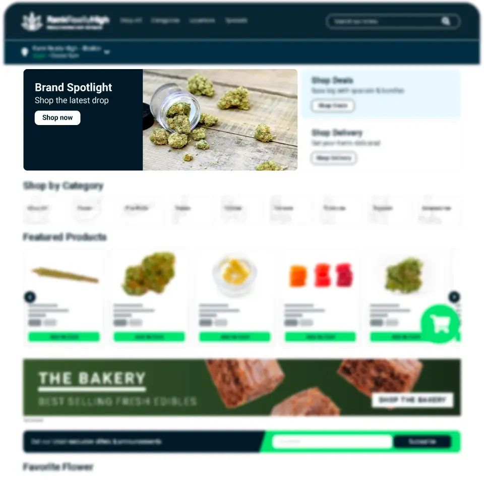 Cannabis Dispensary Retail Advertising Platform Brand Homepage Cannabis Dispensary Retail Advertising Platform Brand Homepage